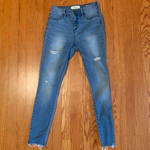 Pacsun Medium Wash High-Rise Ankle Jegging